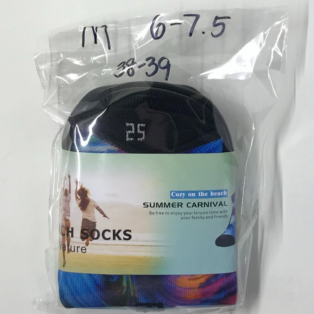 NEW Randy Sun water or beach shoes Size 25 (6-7.5 W, 4-6.5 M) in rainbow burst - Picture 2 of 6